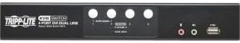 Tripp Lite 4-Port DVI Dual-Link/USB Desktop KVM Switch with Audio & Cables (B004-DUA4-HR-K) in Saudi Arabia