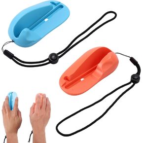 Gaming Controller Mouse Adapter for Switch 2 Joy-Con 2 Hand Grips, Mini Portable Mouse Grip Stand Gamer Controller Attachment for Drag x Drive Game Gifts Accessories (Blue, Orange) [Video Game] in Saudi Arabia