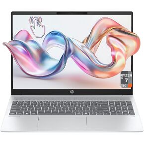 HP OmniBook 5 AI Copilot+ Laptop, AMD Ryzen AI 7 350, 32 GB LPDDR5x RAM, 2 TB PCIe SSD, 16" 2K (1920x1200) Touchscreen Display, AMD Radeon 860M, Backlit Numeric Keyboard, W11 Home, Silver in Saudi Arabia