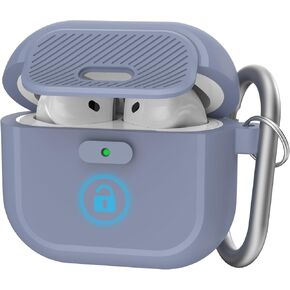 Airpods Pro 2 Case - [مع قفل] تصميم قطعة واحدة من Airpods Pro (2nd/1st Gen) ، غطاء حماية كامل للسيليكون ناعم مع قفل مفتوح/إغلاق سهل للنساء/الرجال (أسود) in Kuwait