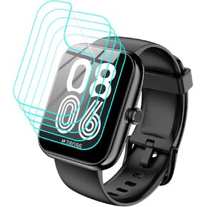 for SENBONO Smart Watch IDW25 Screen Protector [5 Pack] HD Clear Soft PET Film [Anti-Fingerprint][Anti-Scratch][Bubble Free] Compatible for WNH KALINCO BOOOMIC Mikego SENBONO Smartwatch IDW25 in Saudi Arabia