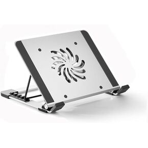 تبريد الكمبيوتر المحمول الصامت مروحة الألومنيوم سبيكة القاعدة الرفع ثلاثي الأبعاد على سطح المكتب السطح المكتبي (أبيض-فاكهة الخوخ 5) in Kuwait