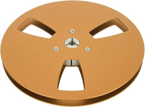 1/4 7 Inch 3 Holes Blank Tape Reel for TEAC for Reel to Reel Tape (Gold) in Saudi Arabia