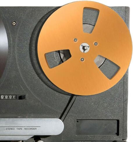 1/4 7 Inch 3 Holes Blank Tape Reel for TEAC for Reel to Reel Tape (Gold) in Saudi Arabia