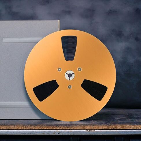 1/4 7 Inch 3 Holes Blank Tape Reel for TEAC for Reel to Reel Tape (Gold) in Saudi Arabia