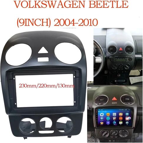 9 Inch 2 Din Car Frame Dask Kit Fascia Panel Compatible for VW Beetle 2004-2010 Screen CarPlay GPS MP5 Android GPS Radio in Saudi Arabia