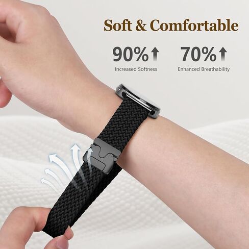عصابات مضفر لـ Galaxy Watch 8 Band 40mm 44mm/Galaxy Watch 8 Classic 46mm ، Nylon Parachute Parachute Sport Strap Strapty Fabrics Lristbands for Samsung Galaxy Watch 8/8 Classic 40 44 46 MM Women/Men in Kuwait
