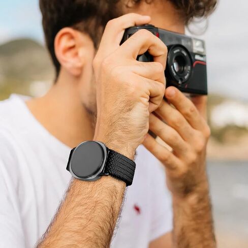 عصابات مضفر لـ Galaxy Watch 8 Band 40mm 44mm/Galaxy Watch 8 Classic 46mm ، Nylon Parachute Parachute Sport Strap Strapty Fabrics Lristbands for Samsung Galaxy Watch 8/8 Classic 40 44 46 MM Women/Men in Kuwait