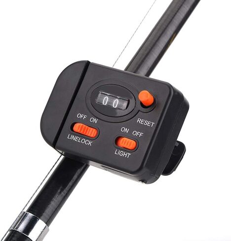 Professional Clip on Rod Fishing Line Counter Depth Finder Digital Diaplay 99m, Improved Success Nighttime Fishing(67 x 50 x 25mm) in Saudi Arabia