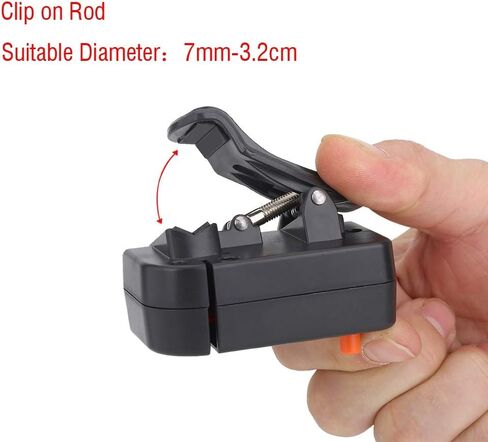 Professional Clip on Rod Fishing Line Counter Depth Finder Digital Diaplay 99m, Improved Success Nighttime Fishing(67 x 50 x 25mm) in Saudi Arabia
