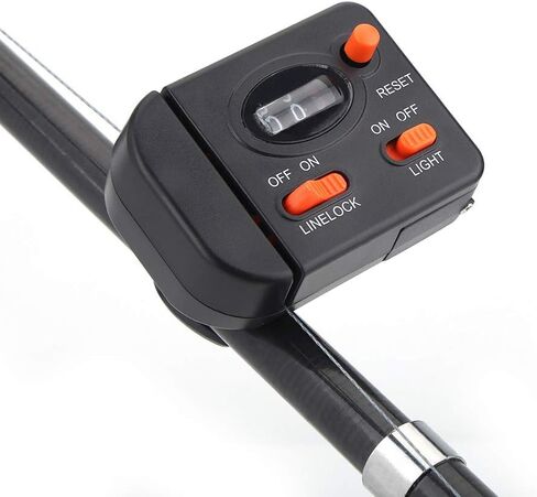 Professional Clip on Rod Fishing Line Counter Depth Finder Digital Diaplay 99m, Improved Success Nighttime Fishing(67 x 50 x 25mm) in Saudi Arabia