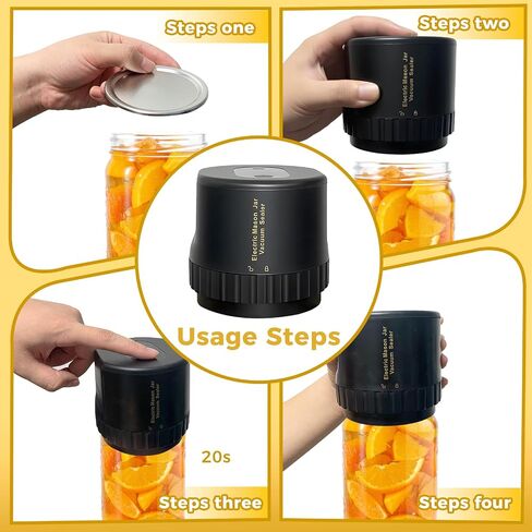 Electric Vacuum Food Sealer Machine, Automatic Can Sealing System for Home Use portable mason jar vacuum sealer in Saudi Arabia