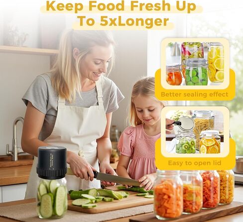Electric Vacuum Food Sealer Machine, Automatic Can Sealing System for Home Use portable mason jar vacuum sealer in Saudi Arabia