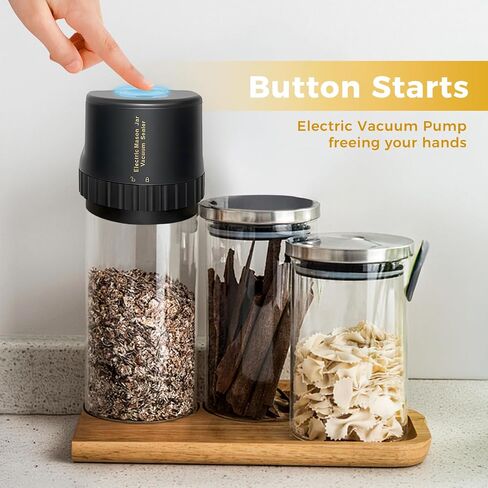 Electric Vacuum Food Sealer Machine, Automatic Can Sealing System for Home Use portable mason jar vacuum sealer in Saudi Arabia