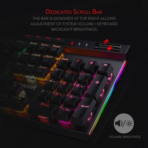 Redragon K580 Vata RGB LED لوحة مفاتيح ألعاب ميكانيكية و M990 Gaming Mouse Bundle in Kuwait