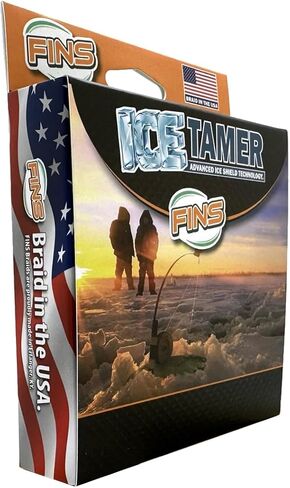 Icetamer Ice Fishing Braid - USA Made - Zero Water Absorption, Sub-Zero Performance, No Icing Issues, High Knot-Strength, Micro Diameter, Round Profile in Kuwait