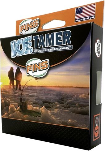 Icetamer Ice Fishing Braid - USA Made - Zero Water Absorption, Sub-Zero Performance, No Icing Issues, High Knot-Strength, Micro Diameter, Round Profile in Kuwait