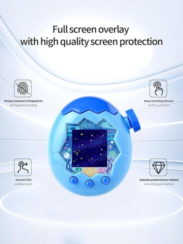واقي الشاشة لـ Tamagotchi Paradise High-Definition Scratch Film Film ، HD Clear ، Bubble Free with Easy Operation Kit ، 3 Pack. in Saudi Arabia
