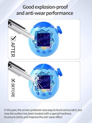 واقي الشاشة لـ Tamagotchi Paradise High-Definition Scratch Film Film ، HD Clear ، Bubble Free with Easy Operation Kit ، 3 Pack. in Saudi Arabia