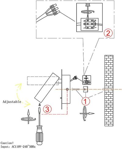 Led Reading Wall Lamp USB Mobile Phone Charging Creative Study Bedroom Bedside Lamp with Switchable Rotating Wall Lamp Reading Light Backlight Wall Sconce Light,White Light in Saudi Arabia