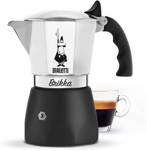Bialetti Bricca NEW 4 Cup Open Fire Type (Coffee Maker, Espresso Makinetta) in Kuwait