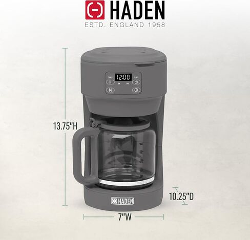 Haden Chelsea 10 Cup Maker Digital Drip Coffee Maker مع Carafe و Ivory & Chrome in Saudi Arabia