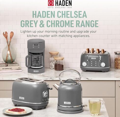 Haden Chelsea 10 Cup Maker Digital Drip Coffee Maker مع Carafe و Ivory & Chrome in Saudi Arabia