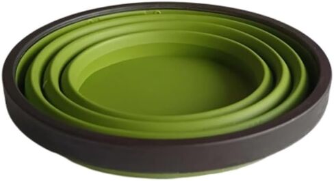 450ml Collapsible Silicone Camping Cup - Portable Foldable Drinking Mug for Outdoor, Hiking & Travel(Olive) in Saudi Arabia