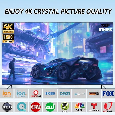 TV Antenna Indoor Antenna for Smart TV for Long Range Reception and All Smart TVs HD Digital Antenna with Strong Magnetic Base for Local Channels Supports 4K 1080p-2025 Upgrade in Saudi Arabia