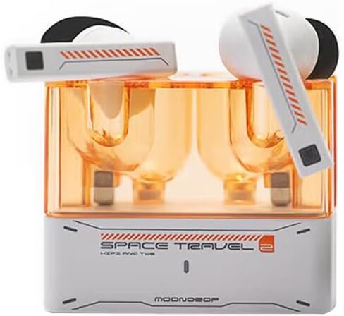 Moondrop Space Travel 2 HiFi Noise-Canceling TWS Wireless Earphone Bluetooth 6.0 ANC Low-Latency Game Mode SBC/AAC (Black) in Saudi Arabia