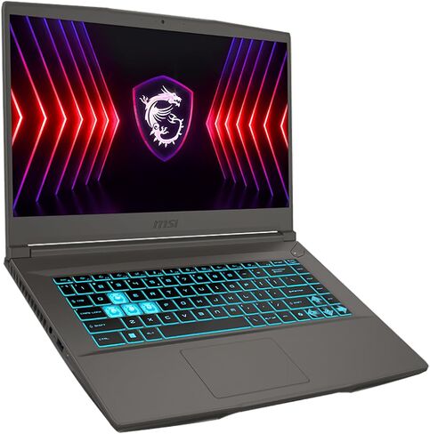MSI GF63 جهاز كمبيوتر محمول للألعاب الرقيقة ، 15.6 "FHD 144Hz ، Intel I5-11400H ، RTX 3050 ، RAM 16GB ، 512GB NVME SSD ، Windows 11 ، ألومنيوم أسود in Saudi Arabia