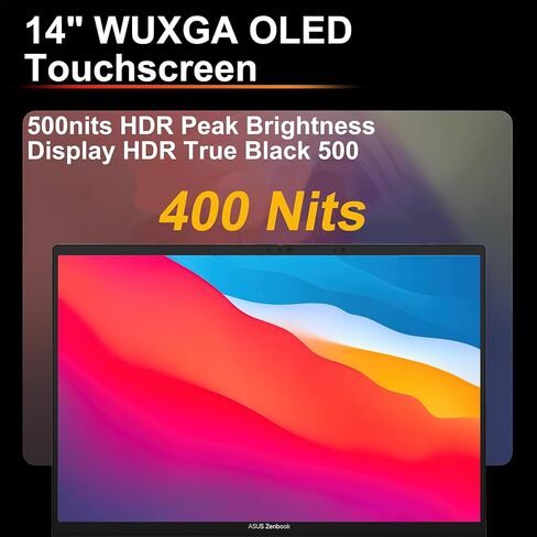 ASUS Zenbook 14 Creator Laptop 14" WUXGA Lumina OLED Touch (500nits HDR, 100% DCI-P3) Intel 16-core Ultra 7 255H (Up to 13 Tops) 16GB RAM 512GB SSD for Business Work Win11 ICP Hub w/Copilot AI in Saudi Arabia
