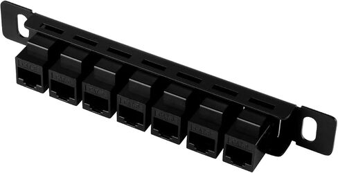Geeekpi 7 inch 0.5u 7-Port Patch Plant ، لوحة تصحيح الشبكة Cat6 لـ Deskpi Rackmate TT Server Cabinet in Saudi Arabia
