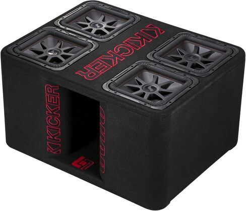 KICKER 47QL7R122 12-Inch (30cm) Loaded Ported Quad Box, 2-Ohm in Saudi Arabia