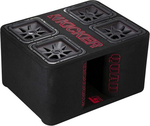 KICKER 47QL7R122 12-Inch (30cm) Loaded Ported Quad Box, 2-Ohm in Saudi Arabia