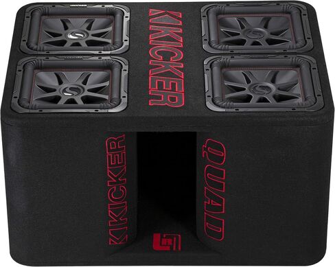 KICKER 47QL7R122 12-Inch (30cm) Loaded Ported Quad Box, 2-Ohm in Saudi Arabia