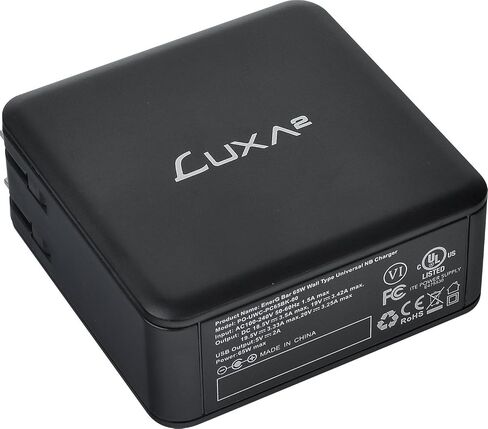 Thermaltake Luxa2 Energy Bar 65W نوع الجدار العالمي مضغوط خفيفة الوزن مع شاحن دفتر دفتر PO-UWWC-PC65BK-00 in Kuwait