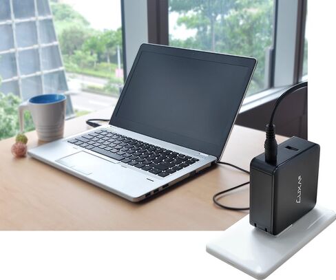 Thermaltake Luxa2 Energy Bar 65W نوع الجدار العالمي مضغوط خفيفة الوزن مع شاحن دفتر دفتر PO-UWWC-PC65BK-00 in Kuwait