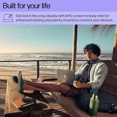 HP 14 Ultrabook Laptop Computer 2025 Premium Lifetime Office 2024 ، CoPilot AI ، 8-core intel core i3 ، ذاكرة الوصول العشوائي 16 جيجابايت ، تخزين 1 تيرابايت (500 جيجا بايت SSD + 500GB ex in Saudi Arabia