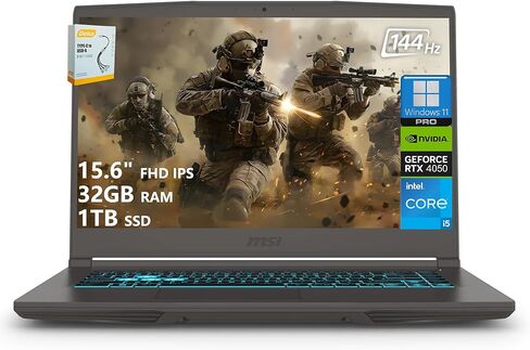 MSI Thin Gaming Mameped ، 15.6 "FHD 144Hz ، Intel I5-13420H ، RTX 3050 ، 16GB RAM ، 512GB NVME SSD ، Windows 11 Home in Saudi Arabia