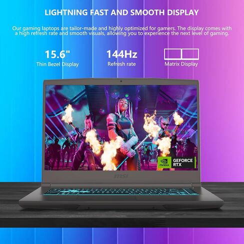 MSI Thin Gaming Mameped ، 15.6 "FHD 144Hz ، Intel I5-13420H ، RTX 3050 ، 16GB RAM ، 512GB NVME SSD ، Windows 11 Home in Saudi Arabia