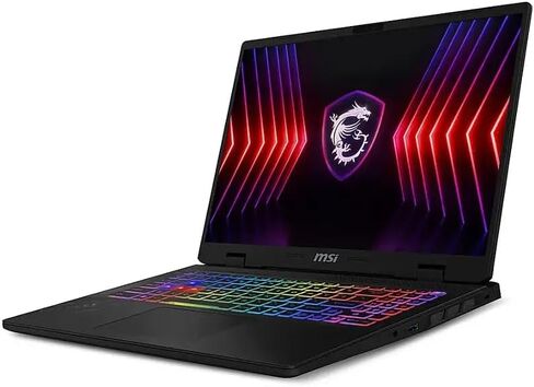MSI GE68HX RAIDER 16 "144Hz FHD+ GAMING LAPTOP ، 14 GEN INTEL 24-CORE I9-14900HX ، GEFORCE RTX 4070 ، 32GB DDR5 RAM ، 1TB SSD ، RGB Backlit ، Wi-Fi 7 ، Windows 11 Home in Saudi Arabia