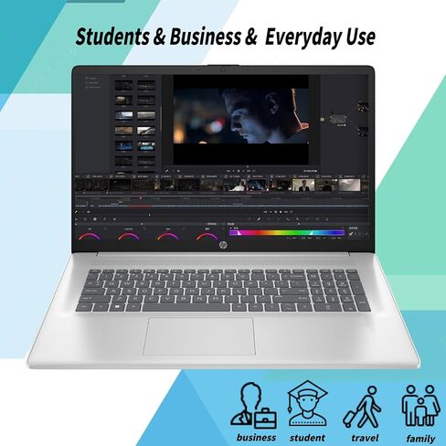 HP 17 Business Laptop-17.3 "HD+ Display ، Intel 10-Core I5-1334U CPU ، INTEL Graphics ، 32 GB RAM ، 1 TB SSD ، Wi-Fi 6 ، PAD Numeric ، Windows 11 Pro PC Computer for Study & Work in Saudi Arabia