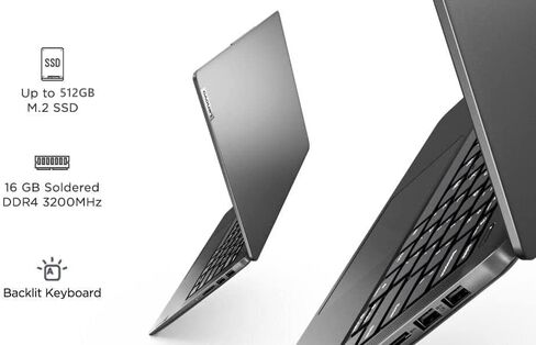 Lenovo Flex 5 14" 2-in-1 Touchscreen Laptop - AMD Ryzen 7 5700U - 16:10 2K QHD (2240 x 1400) 100% sRGB Display - 16GB RAM - 512GB PCIe SSD - Type-C - Fingerprint - Wi-Fi 6 – Win 11- w/HDMI Cable in Saudi Arabia
