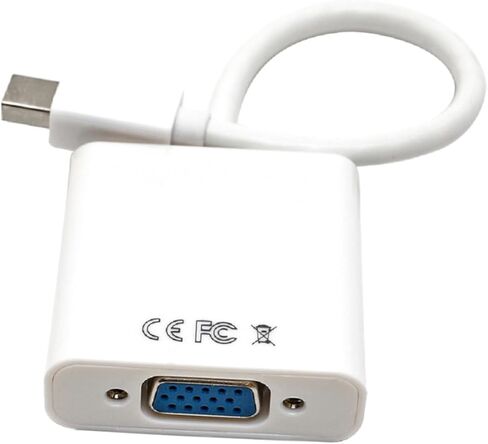Gadpiparty mini displayport to VGA محول الكابل محول الذكور إلى أجهزة عرض متوافقة مع الإناث وأجهزة تلفزيون LCD للمسرح المنزلي والاستخدام المكتبي in Kuwait
