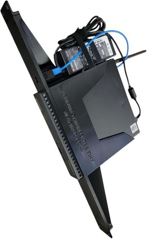حامل رف مقاس 19 بوصة لـ Lenovo ThinkCentre Tiny PC ، M75Q M80Q M90Q Series ، Front Network Access (Black) in Saudi Arabia