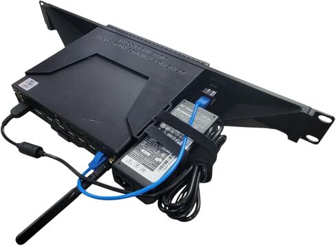 حامل رف مقاس 19 بوصة لـ Lenovo ThinkCentre Tiny PC ، M75Q M80Q M90Q Series ، Front Network Access (Black) in Saudi Arabia