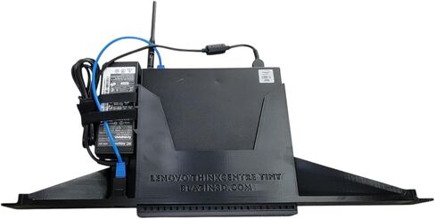 حامل رف مقاس 19 بوصة لـ Lenovo ThinkCentre Tiny PC ، M75Q M80Q M90Q Series ، Front Network Access (Black) in Saudi Arabia