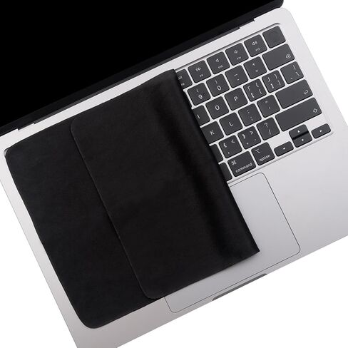 Premium Microfiber Screen Cleaner - Laptop Keyboard Cover Imprint Protection - Laptop Screen Cleaner Cloth for 15" 16" MacBook Pro and MacBook Air-Black in Saudi Arabia