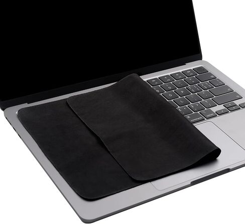 Premium Microfiber Screen Cleaner - Laptop Keyboard Cover Imprint Protection - Laptop Screen Cleaner Cloth for 15" 16" MacBook Pro and MacBook Air-Black in Saudi Arabia